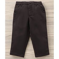 Babyhug Full Sleeves Shirt & Trouser with Bow - Grey