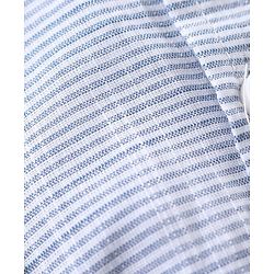 Babyhug Full Sleeves Shirt with Bow and Trouser with Suspenders Set - Blue