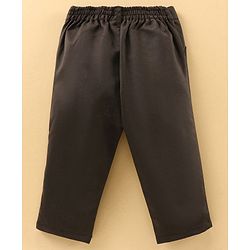Babyhug Full Sleeves Shirt & Trouser with Suspenders Set - Brown