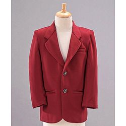 Babyhug Full Sleeves Solid Party Suit with Bow - Red White