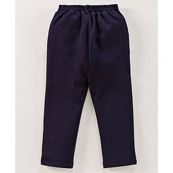 Babyhug Full Sleeves 3 Piece Party Suit With Bow Tie - Navy