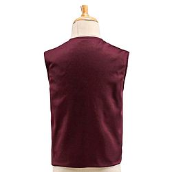 Babyhug Full Sleeves 4 Piece Party Suit With Bow - Maroon