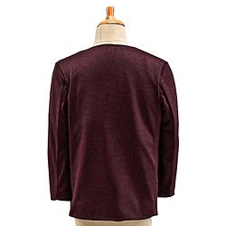 Babyhug Full Sleeves 4 Piece Party Suit With Bow - Maroon
