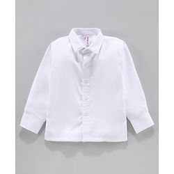 Babyhug Full Sleeves Checked Party Shirt with Bow and Waistcoat - White Grey