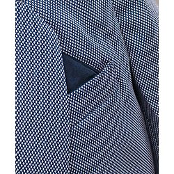 Babyhug Full Sleeves 3 Piece Party Suit With Bow - Light Blue