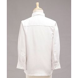 Babyhug Full Sleeves Solid Party Suit with Bow and Blazer - White Blue