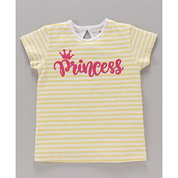 Babyhug Cotton Knit Half Sleeves Tops Text and Floral Pack Of 3 - Multicolor