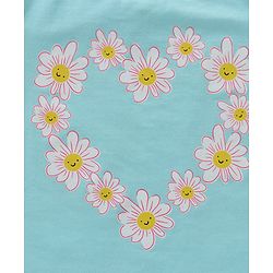Babyhug Cotton Knit Half Sleeves Tops Text and Floral Pack Of 3 - Multicolor