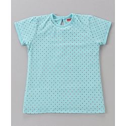 Babyhug Cotton Short Sleeves Floral Print Tees Pack of 3 - Blue