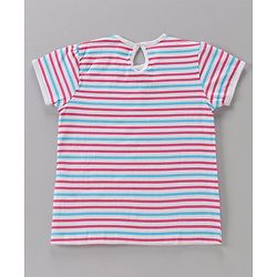 Babyhug Cotton Short Sleeves Floral Print Tees Pack of 3 - Blue