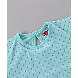 Babyhug Cotton Short Sleeves Floral Print Tees Pack of 3 - Blue