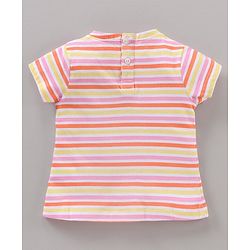 Babyhug Half Sleeves Tee With Graphics Pack Of 3 - Multicolour