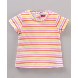 Babyhug Half Sleeves Tee With Graphics Pack Of 3 - Multicolour