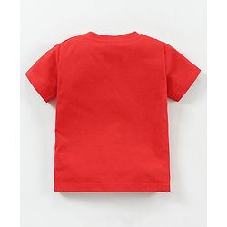 Babyhug Half Sleeves Cotton T-shirt Printed - Red