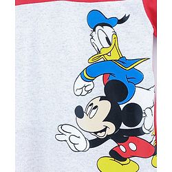Babyhug Half Sleeves Tee Mickey Print - Red Grey