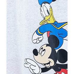 Babyhug Half Sleeves Tee Mickey Print - Red Grey