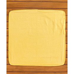 Babyhug Hooded Woven Terry Towel Dolphin Print - Yellow