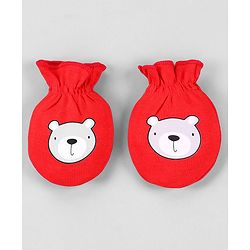 Babyhug 100% Cotton Mittens Pack of 3 - Multicolor