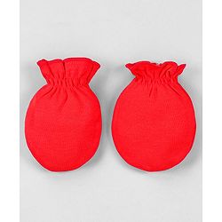 Babyhug 100% Cotton Mittens Pack of 3 - Multicolor