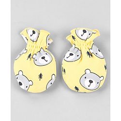 Babyhug 100% Cotton Mittens Pack of 3 - Multicolor