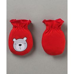 Babyhug 100% Cotton Mittens Pack of 3 - Multicolor
