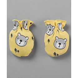 Babyhug 100% Cotton Mittens Pack of 3 - Multicolor