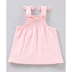 Babyhyg Singlet Top With Graphics & Smocking Detailing Floral Print - Pink
