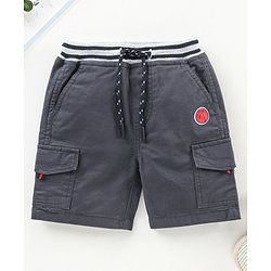 Babyhug Knee Length Shorts - Navy Blue