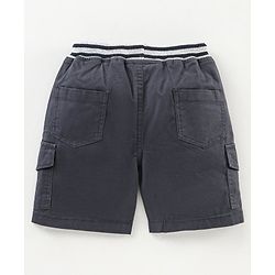 Babyhug Knee Length Shorts - Navy Blue