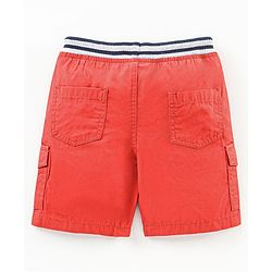 Babyhug Knee Length Cotton Shorts - Orange