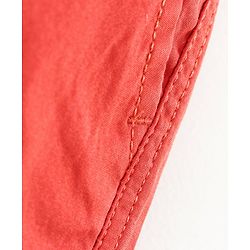 Babyhug Knee Length Cotton Shorts - Orange