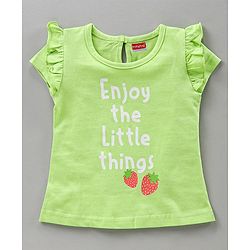 Babyhug Cap Sleeves Tops Strawberry Print Pack of 3 - Multicolour