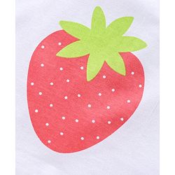 Babyhug Cap Sleeves Tops Strawberry Print Pack of 3 - Multicolour