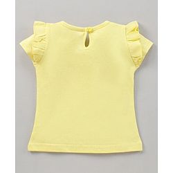BABYHUG GIRL'S PACK OF 3 HALF SLEEVES TEE WITH GRAPHICS & FRILL DETAILING