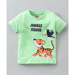 Babyhug Half Sleeves Printed T-Shirts Pack Of 3 - Yellow Green White