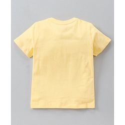 Babyhug Half Sleeves Printed T-Shirts Pack Of 3 - Yellow Green White