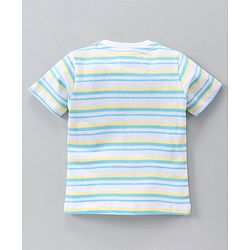 Babyhug Half Sleeves Printed T-Shirts Pack Of 3 - Yellow Green White