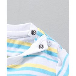 Babyhug Half Sleeves Printed T-Shirts Pack Of 3 - Yellow Green White