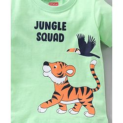 Babyhug Half Sleeves Printed T-Shirts Pack Of 3 - Yellow Green White