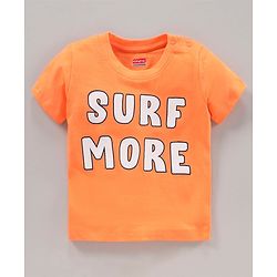 Babyhug Half Sleeves Printed T-Shirts Pack Of 3 - Blue Orange White