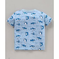 Babyhug Half Sleeves Printed T-Shirts Pack Of 3 - Blue Orange White