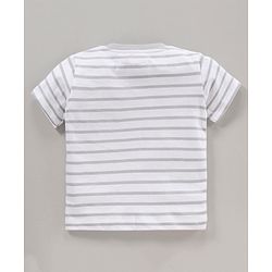 Babyhug Half Sleeves Printed T-Shirts Pack Of 3 - Blue Orange White