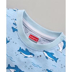 Babyhug Half Sleeves Printed T-Shirts Pack Of 3 - Blue Orange White