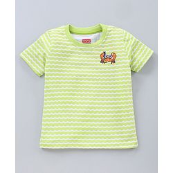 Babyhug Half Sleeves T-Shirts Multi Print Pack of 3 - White Green Orange