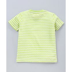 Babyhug Half Sleeves T-Shirts Multi Print Pack of 3 - White Green Orange
