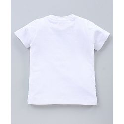 Babyhug Half Sleeves T-Shirts Multi Print Pack of 3 - White Green Orange