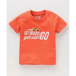 Babyhug Half Sleeves Printed & Striped T-shirts Pack of 3 - Multicolor