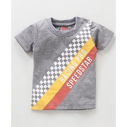 Babyhug Half Sleeves Printed & Striped T-shirts Pack of 3 - Multicolor