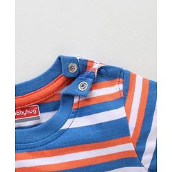 Babyhug Half Sleeves Printed & Striped T-shirts Pack of 3 - Multicolor