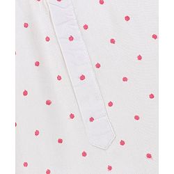 Babyhug Full Sleeves Cotton Printed Kurta and Dhoti Set - Beige